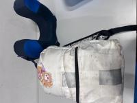 CS223/2024 WHITE BACKPACK WITH BLUE HEADREST